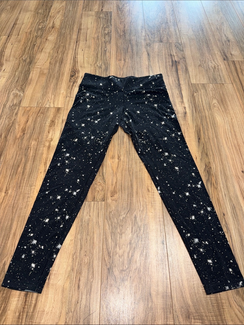 Pink Yoga Galaxy Print Black Leggings